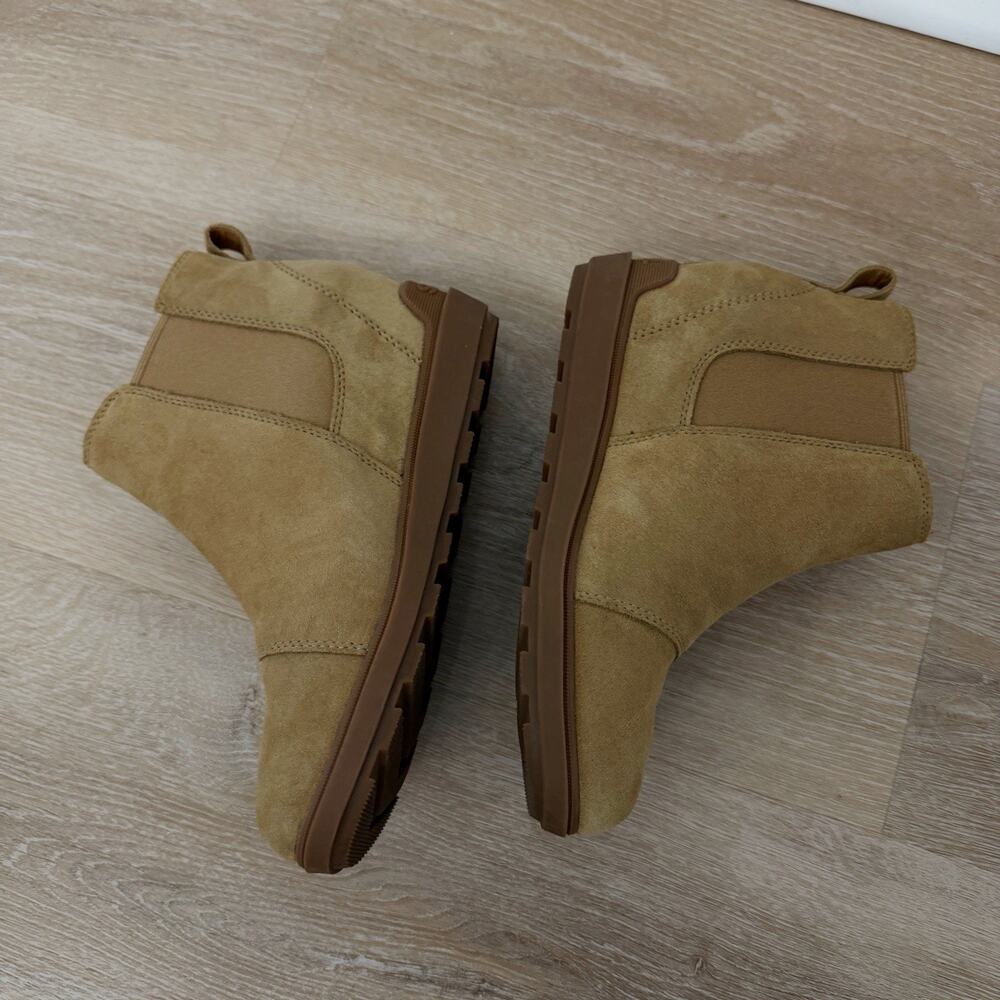 Women’s Sorel Evie II Chelsea Boot Suede Caribou Buff Size 8 - Picture 6 of 10